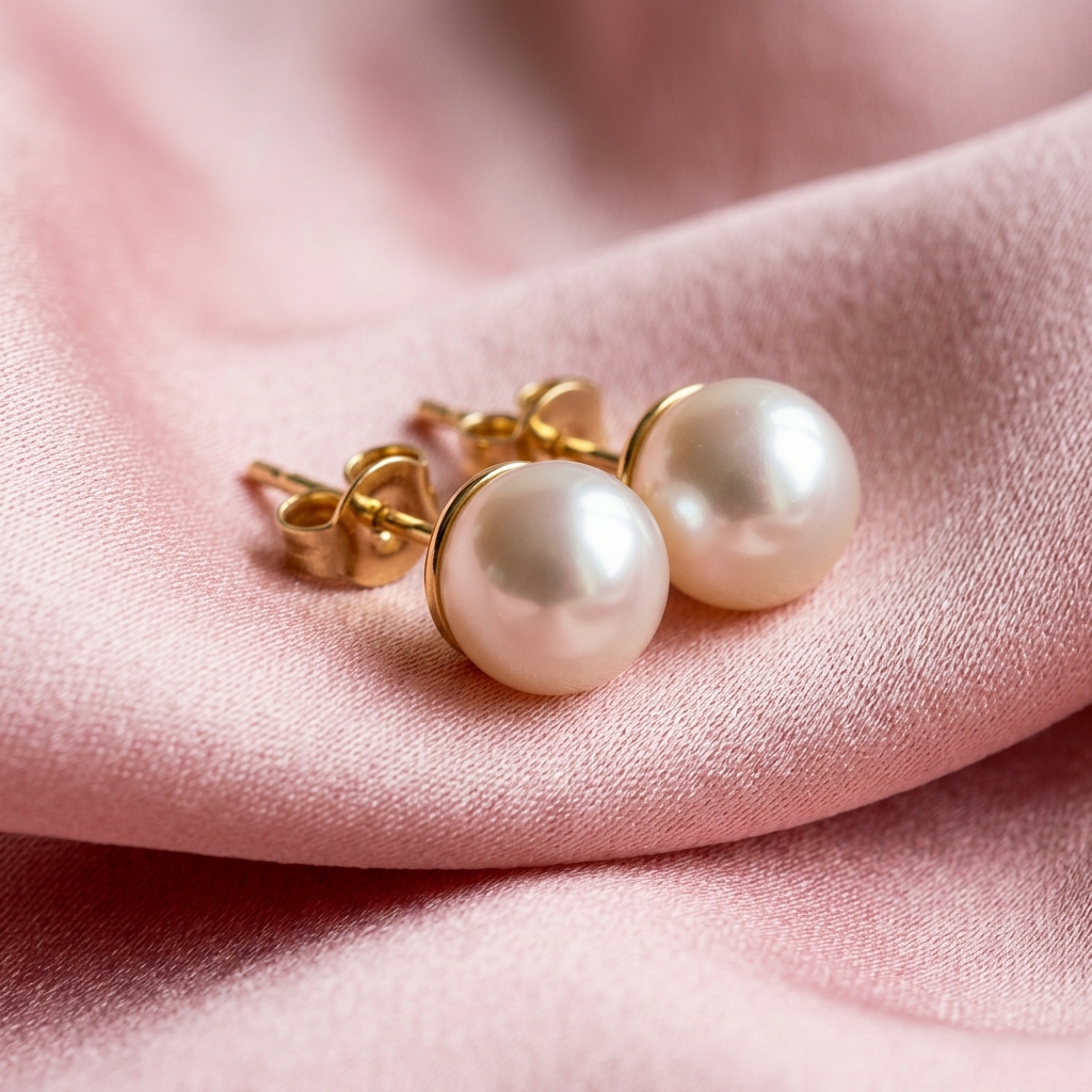 Pearl Stud Earrings